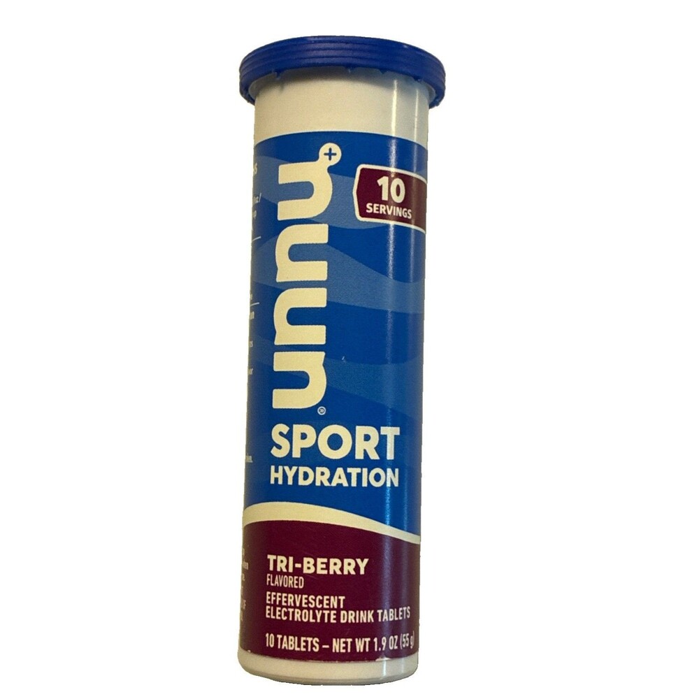 Nuun Sports Hydration Electrolyte Drink Tablets Tri-Berry 10 Tablets 1.9 Ounce